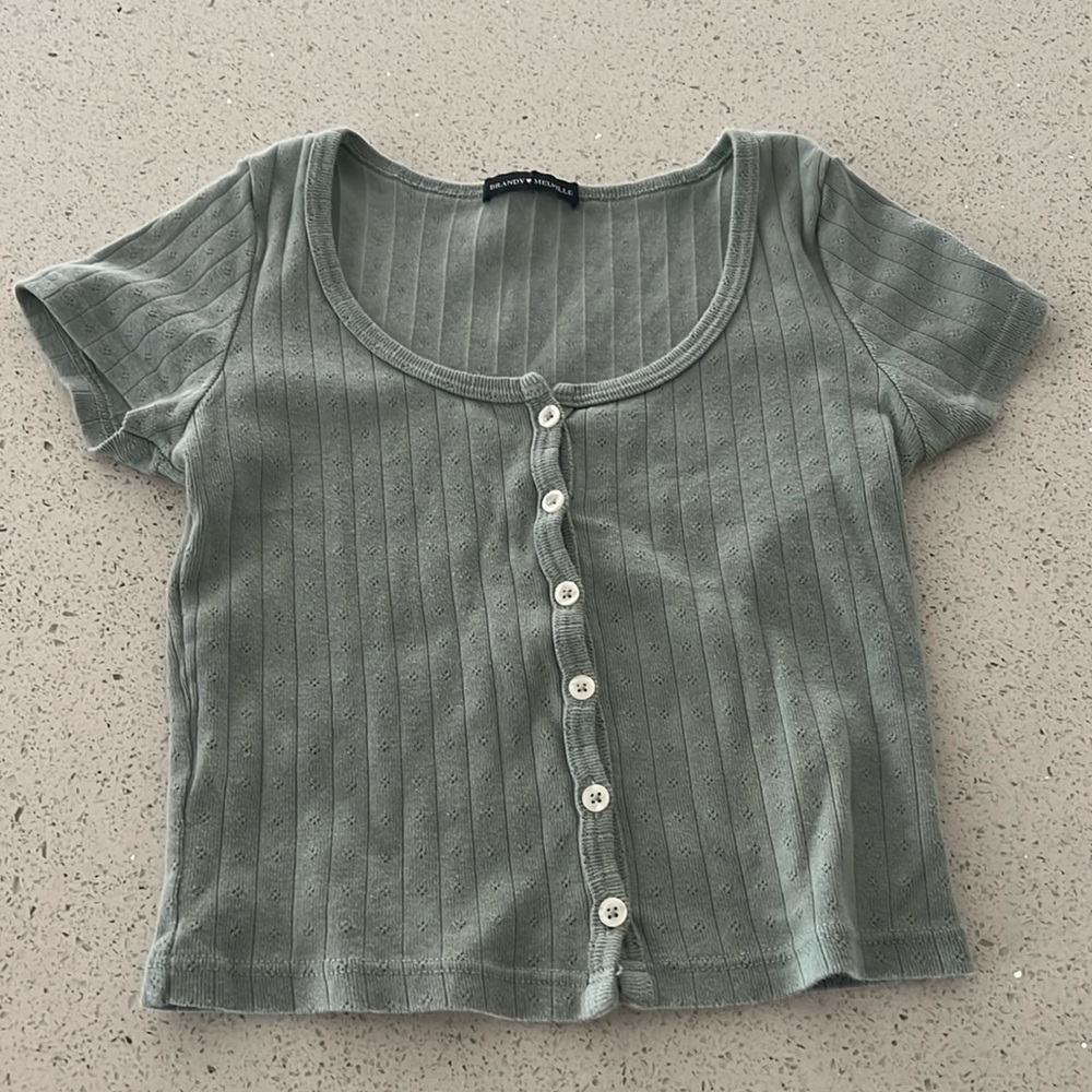 Brandy Melville Button Up Top